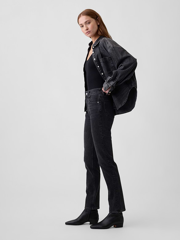 High Rise '90s Slim Straight Jeans