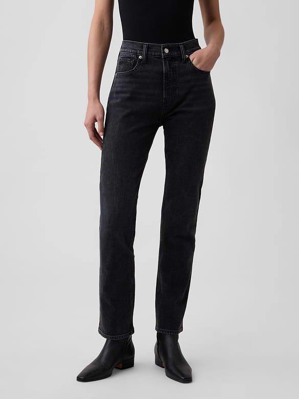 High Rise '90s Slim Straight Jeans