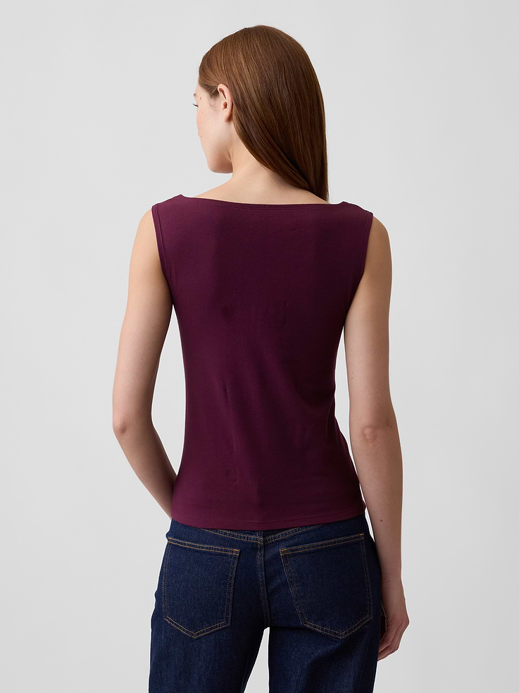 Image number 2 showing, Boatneck Tank Top