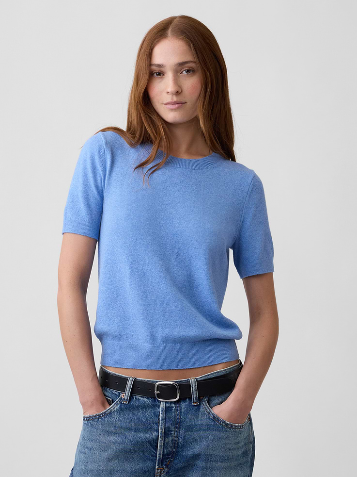 Image number 1 showing, CashSoft Crewneck Sweater