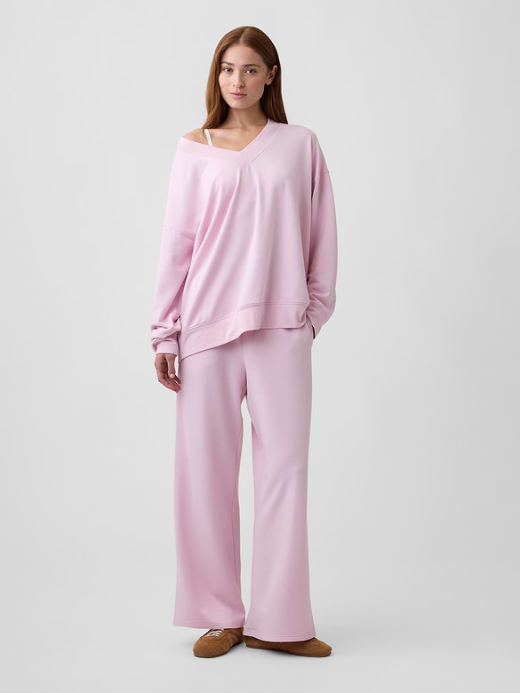 CloudLight Oversized V-Neck Sweatshirt