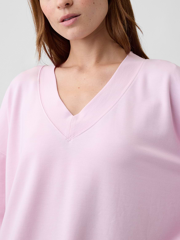 CloudLight Oversized V-Neck Sweatshirt