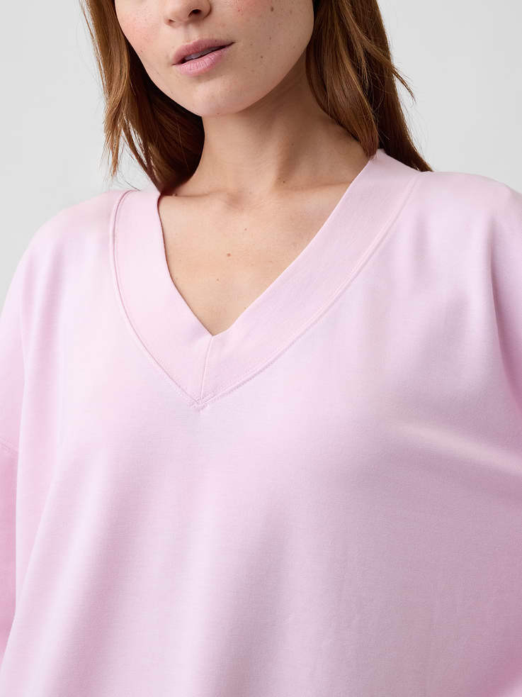 Image number 4 showing, CloudLight Oversized V-Neck Sweatshirt