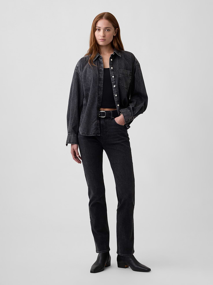 Image number 1 showing, High Rise '90s Slim Straight Jeans