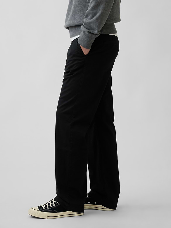 Modern Loose Pleated Khakis