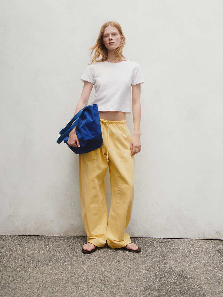Image number 6 showing, Poplin Easy Double-Knee Barrel Pants