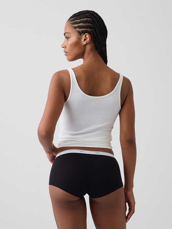 SoftMade Organic Stretch Cotton Logo Shorty