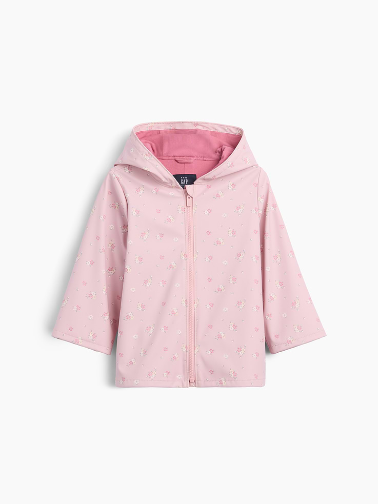 Image number 1 showing, Baby & Toddler Recycled Floral Rain Jacket