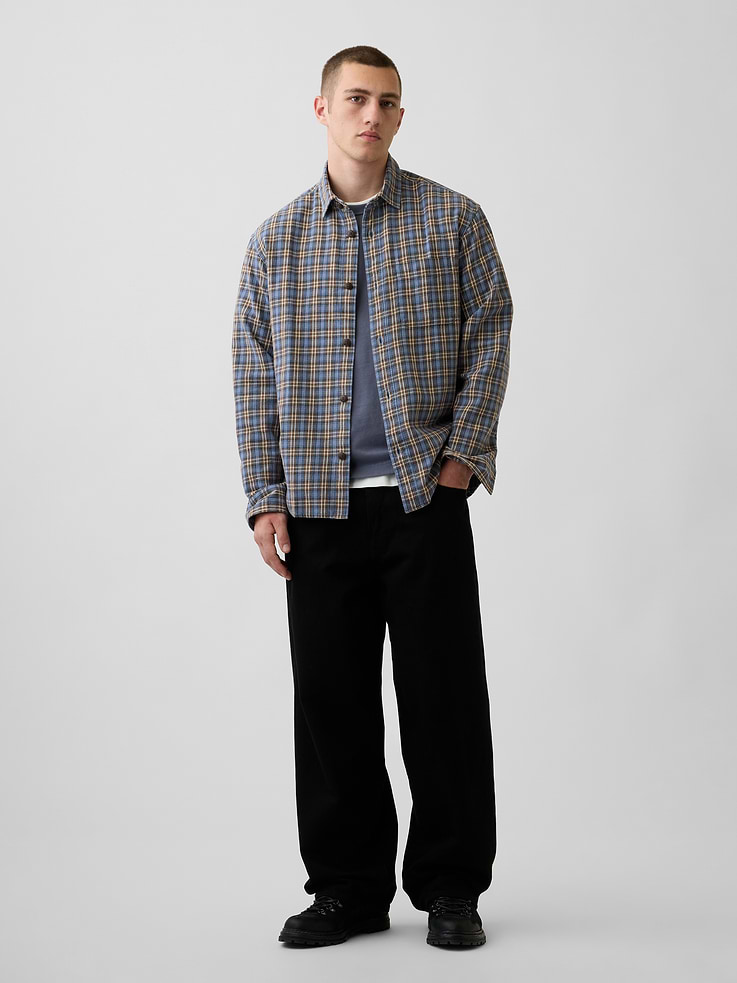 Image number 2 showing, Sunwashed Twill Relaxed Plaid Shirt
