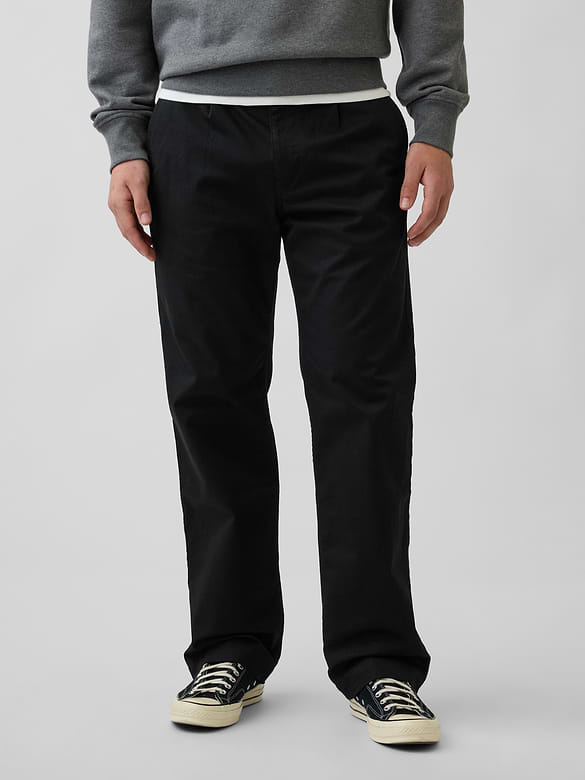 Modern Loose Pleated Khakis