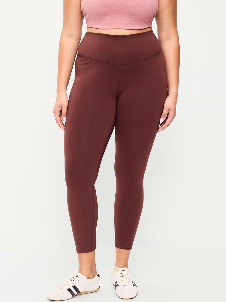 Image number 6 showing, High-Waisted PowerChill 7/8 Cotton Leggings
