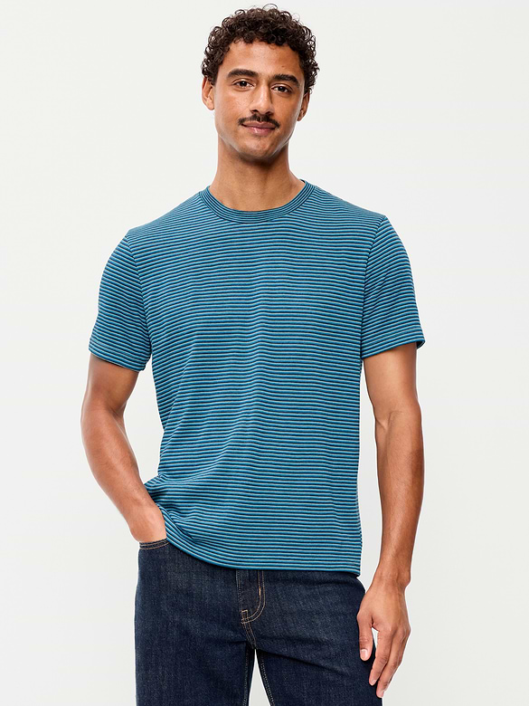 Crew-Neck Striped T-Shirt