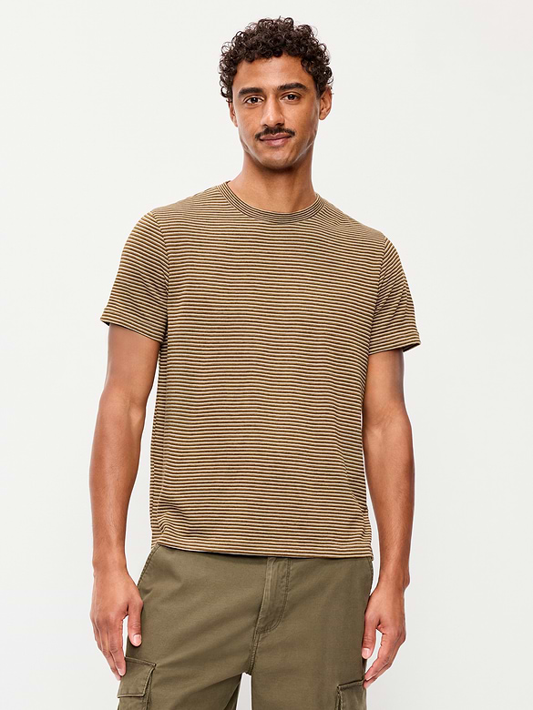 Crew-Neck Striped T-Shirt