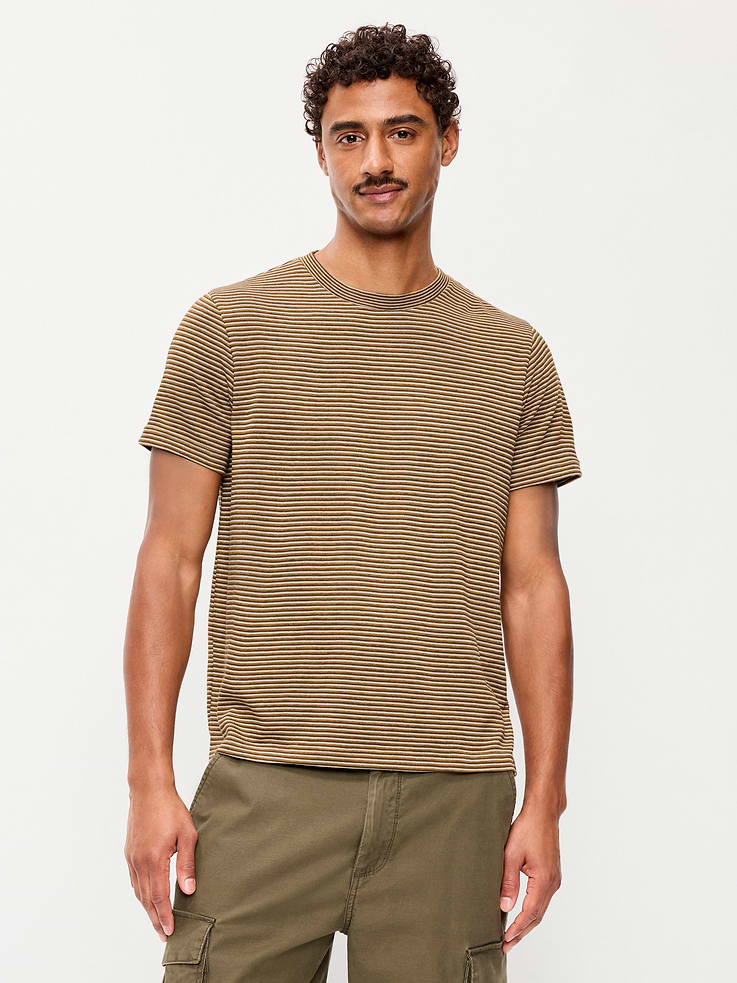 Image number 1 showing, Crew-Neck Striped T-Shirt
