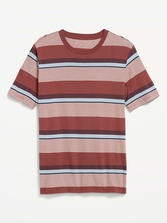 Crew-Neck Striped T-Shirt