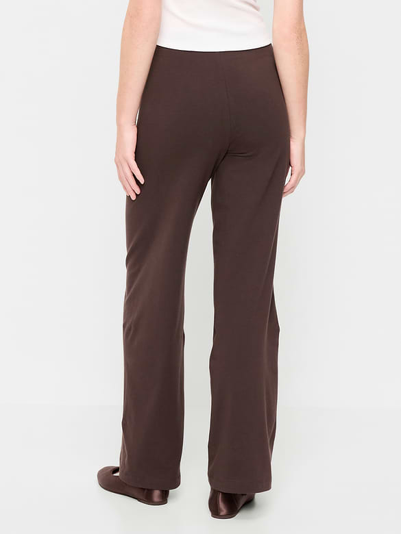 Legging jambe large tendance à taille haute