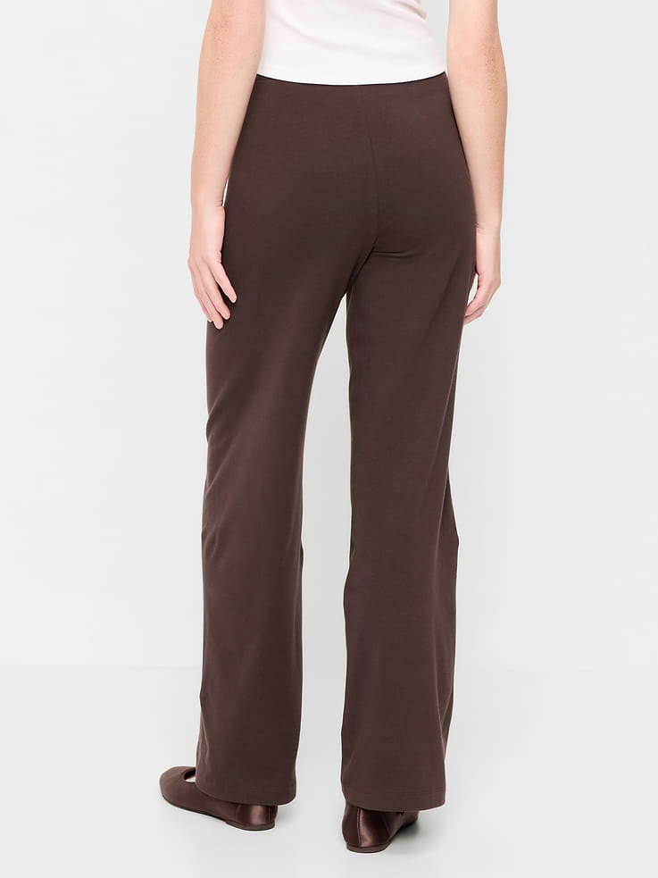 L'image numéro 3 présente Legging jambe large tendance à taille haute