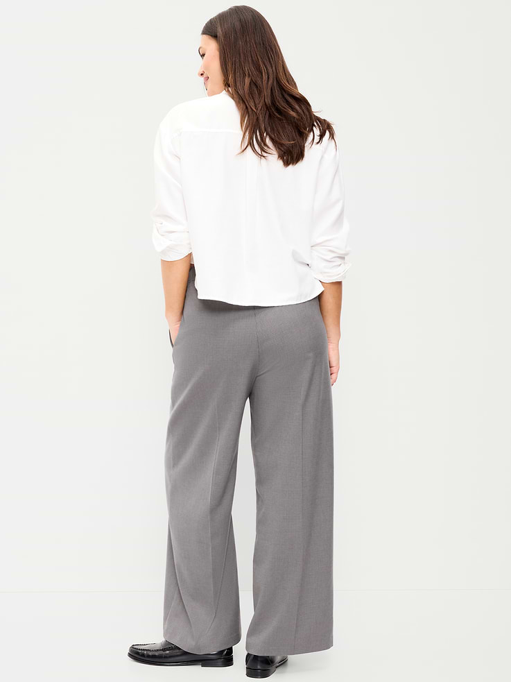 Image number 7 showing, High-Waisted Wide-Leg Trouser