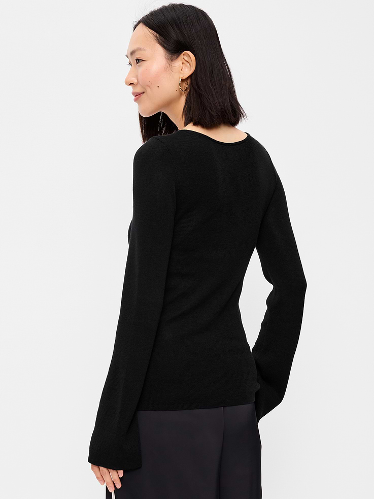 Image number 2 showing, Bell-Sleeve Keyhole Top
