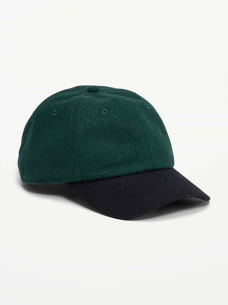 Image 1 of 1, button at crown, embroidered eyelets, curved visor, Product #905870