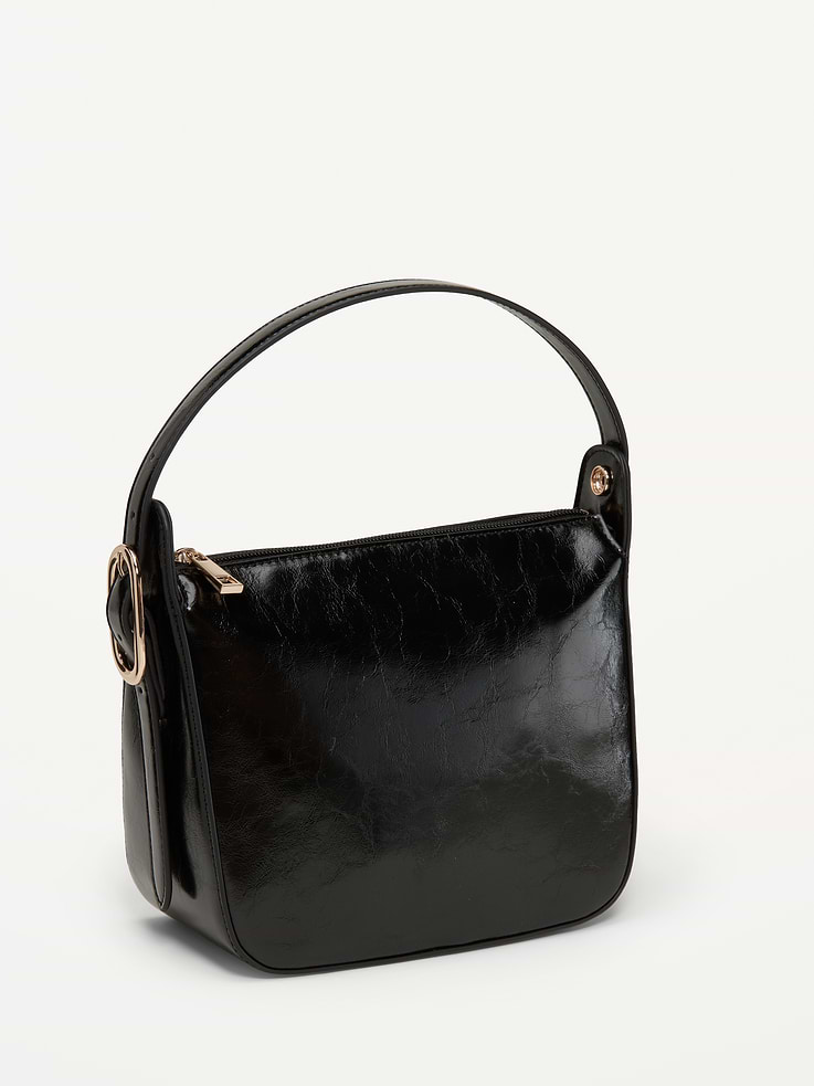 Image number 1 showing, Faux-Leather Convertible Bracelet Bag