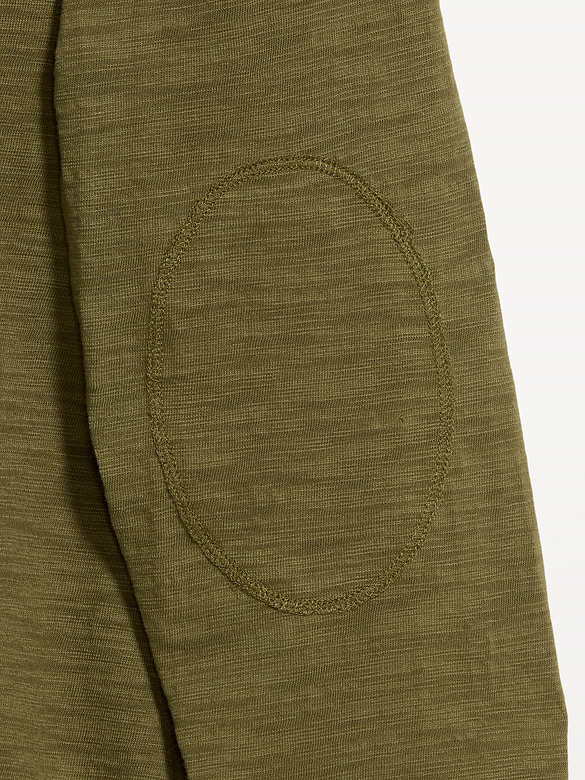 Long-Sleeve Slub Knit T-Shirt