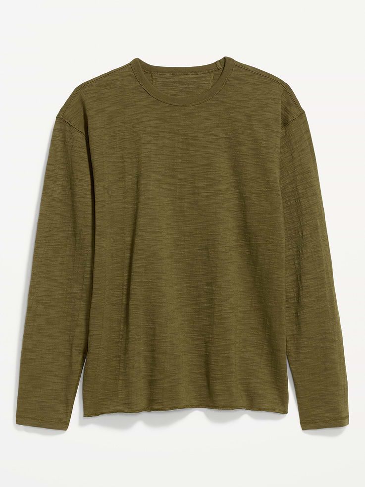 Image number 3 showing, Long-Sleeve Slub Knit T-Shirt
