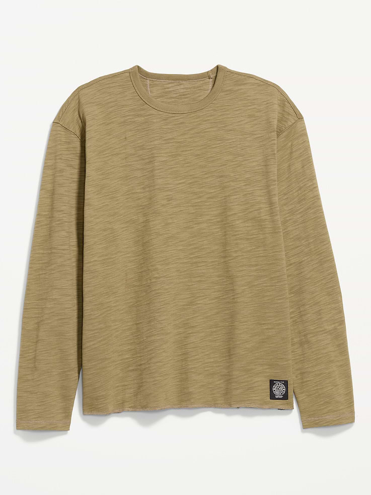 Image number 3 showing, Long-Sleeve Slub Knit T-Shirt