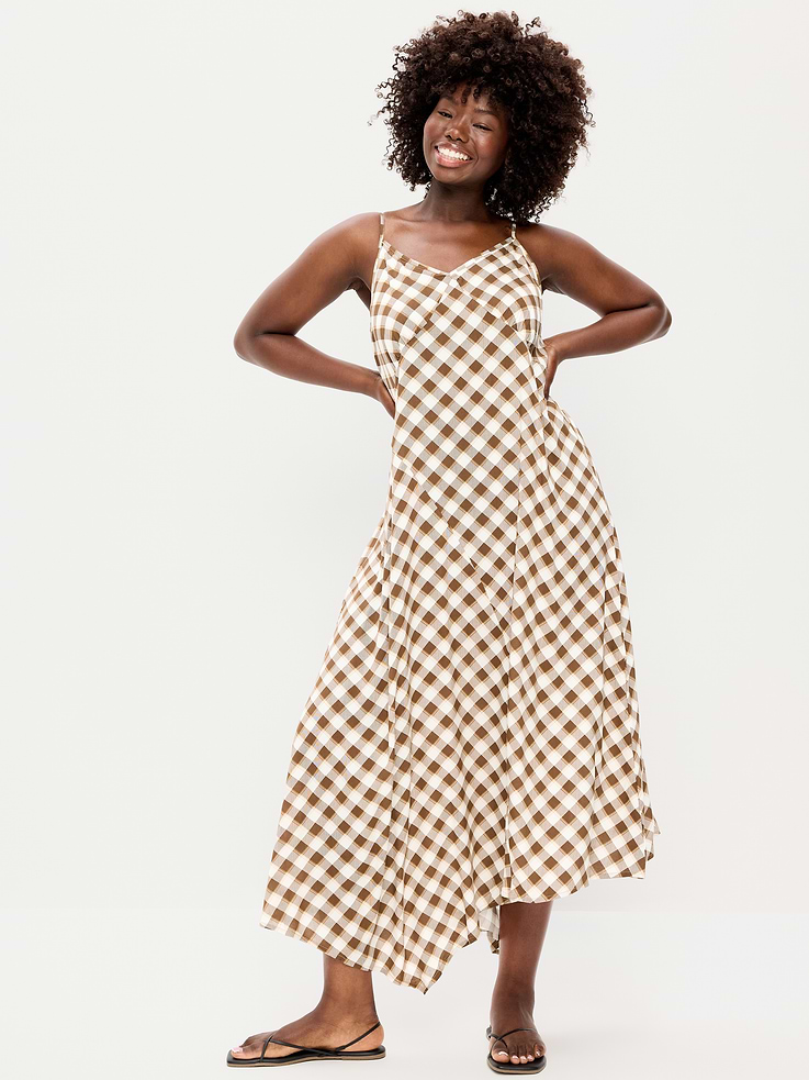 Image number 7 showing, Fit & Flare Tie-Back Asymmetrical Midi Dress