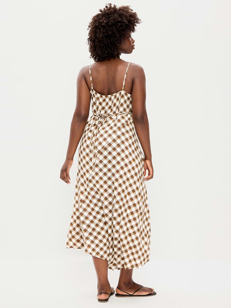 Image number 8 showing, Fit & Flare Tie-Back Asymmetrical Midi Dress
