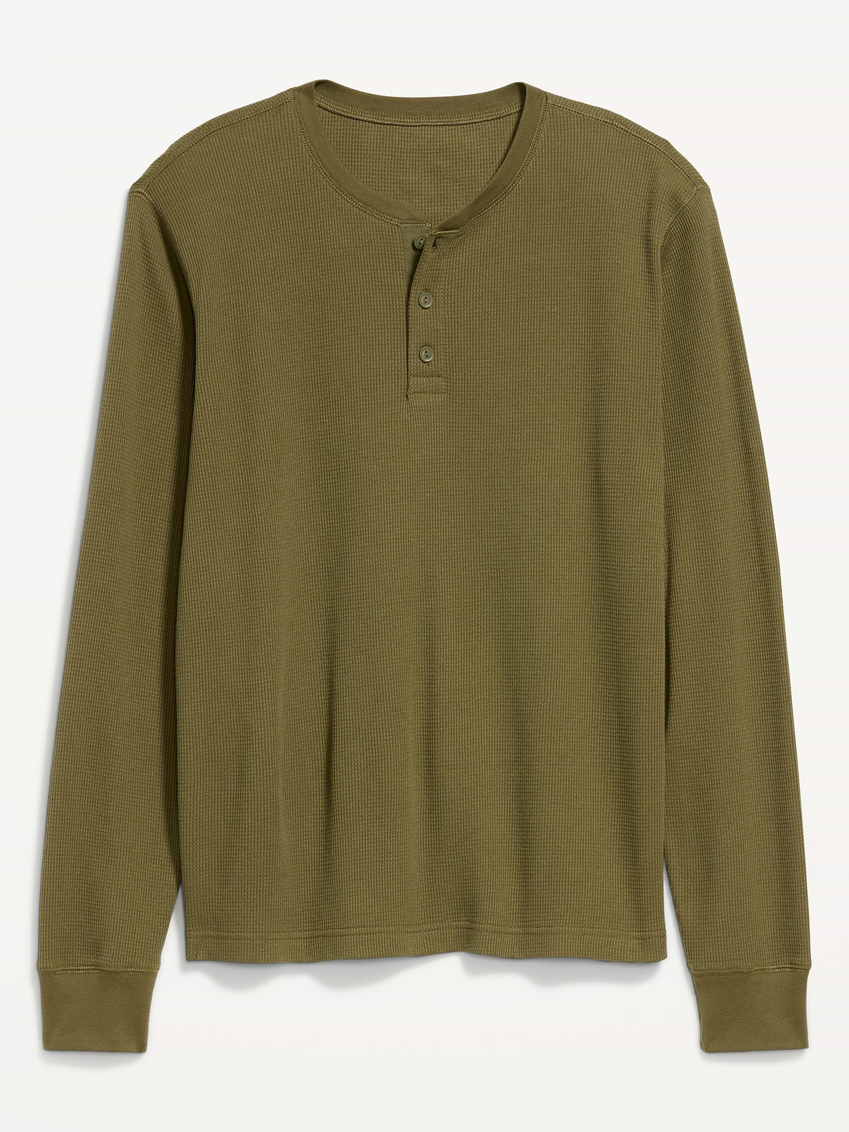 Image number 3 showing, Long-Sleeve Waffle Henley T-Shirt