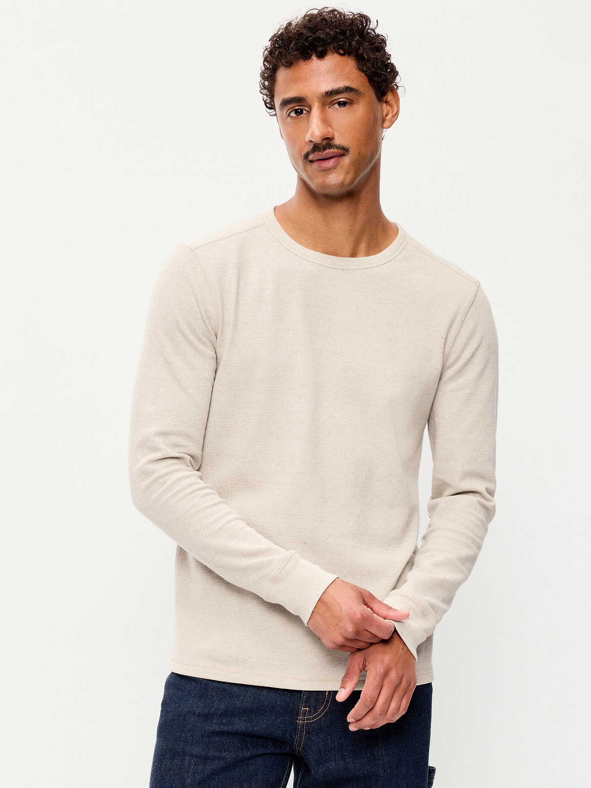 Image number 1 showing, Crew-Neck Waffle T-Shirt