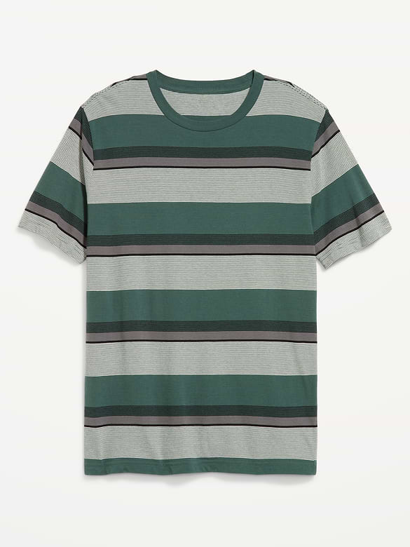 Crew-Neck Striped T-Shirt