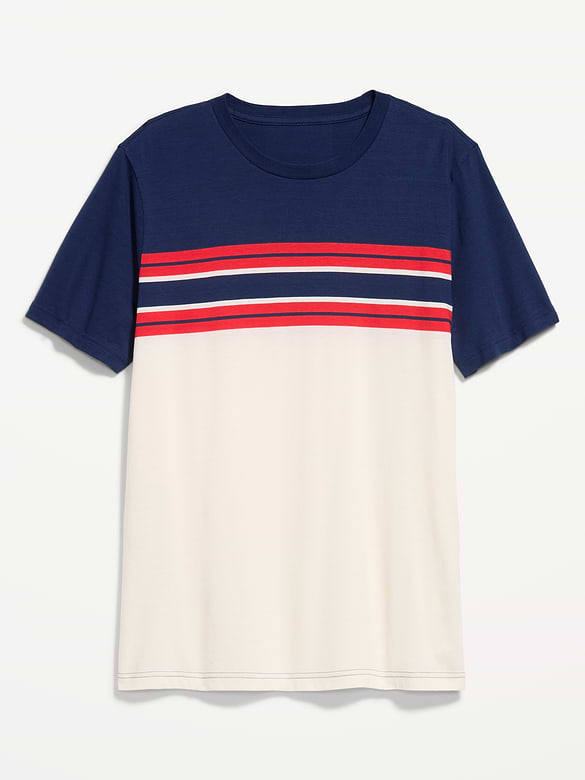 Crew-Neck Striped T-Shirt
