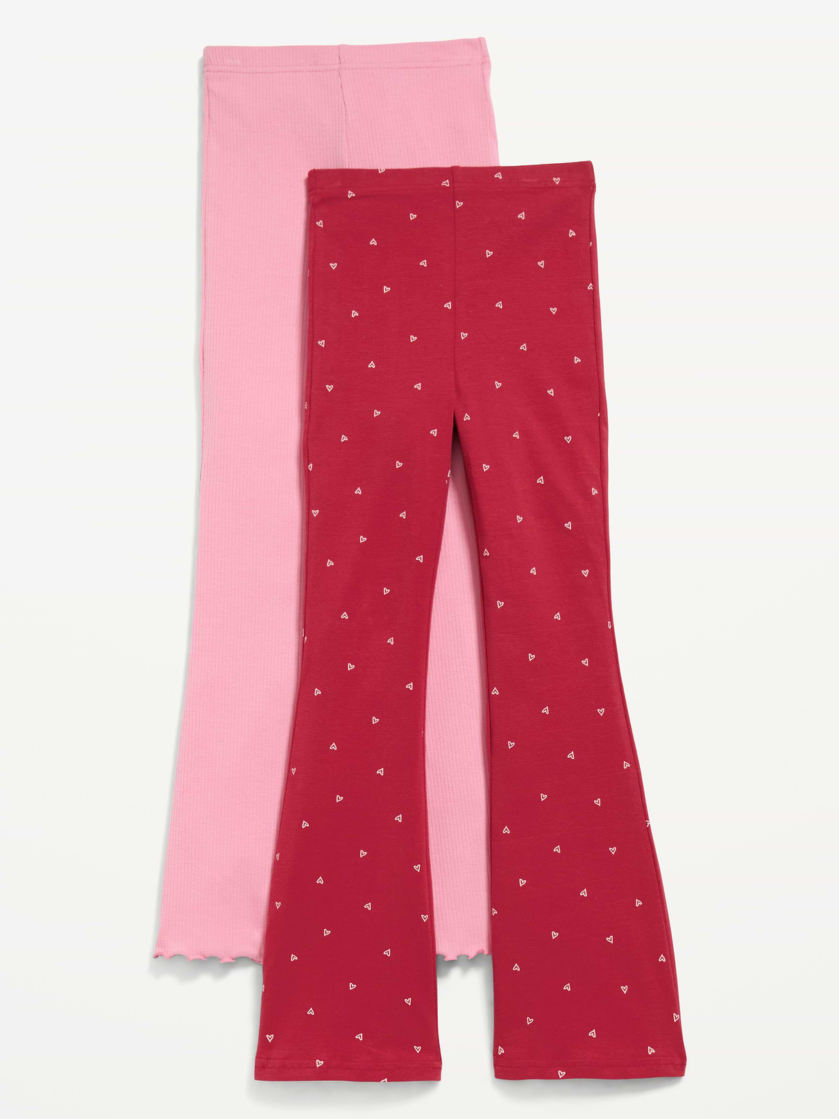 Image number 1 showing, Full-Length Flared Leggings 2-Pack for Girls