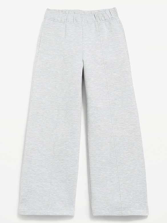 High-Waisted Bounce Fleece Wide-Leg Sweatpants for Girls