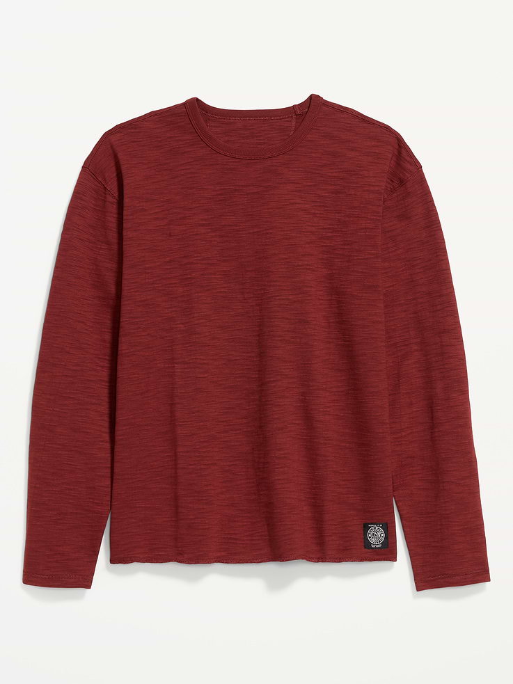 Image number 3 showing, Long-Sleeve Slub Knit T-Shirt