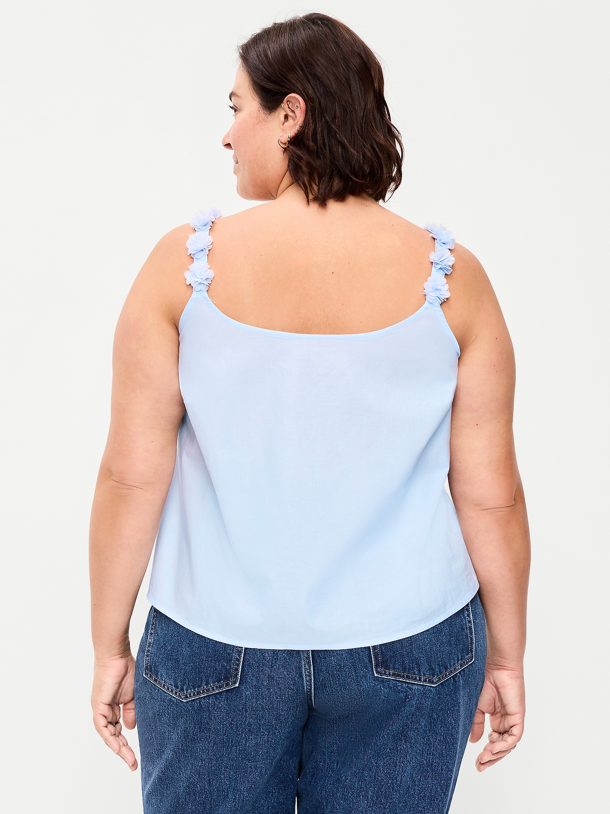 Rosette-Strap Tank Top | Old Navy