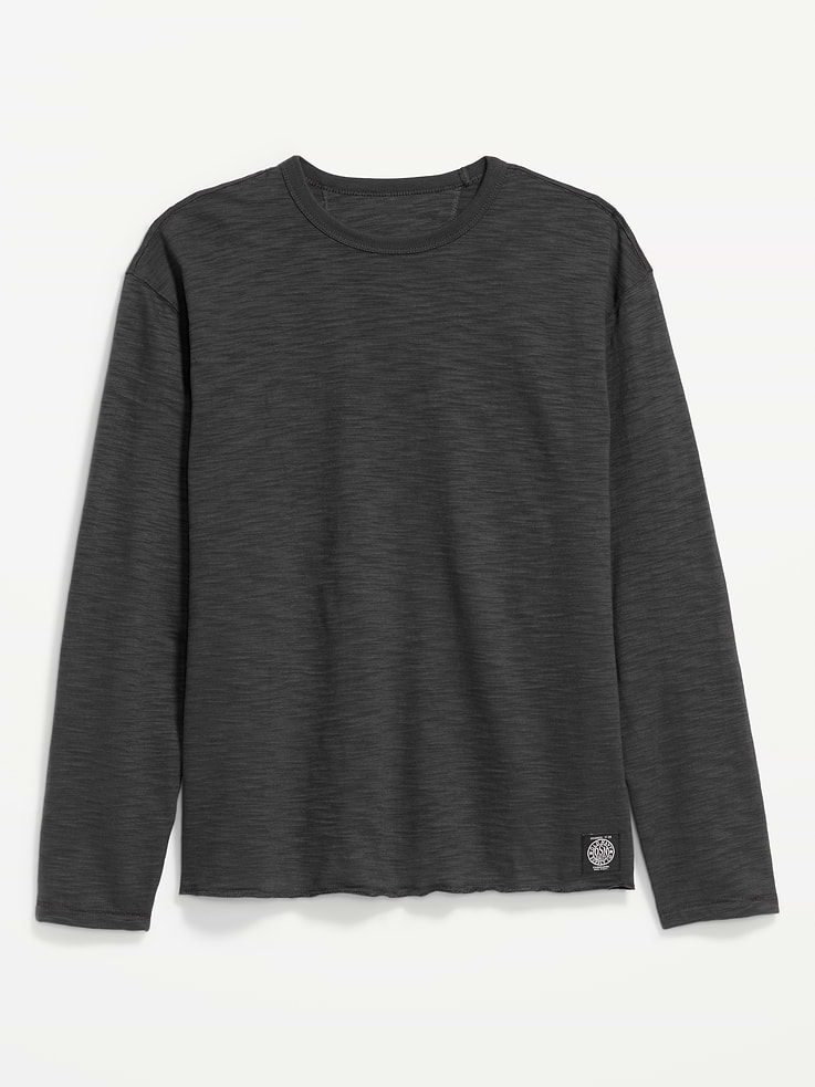 Image number 3 showing, Long-Sleeve Slub Knit T-Shirt
