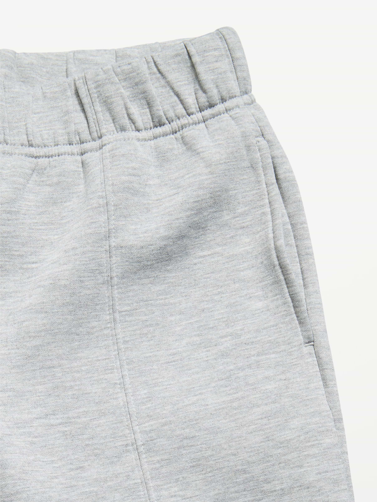 L'image numéro 5 présente Pantalon jambe large à taille haute en molleton raffiné pour fille