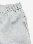 L'image numéro 5 présente Pantalon jambe large à taille haute en molleton raffiné pour fille