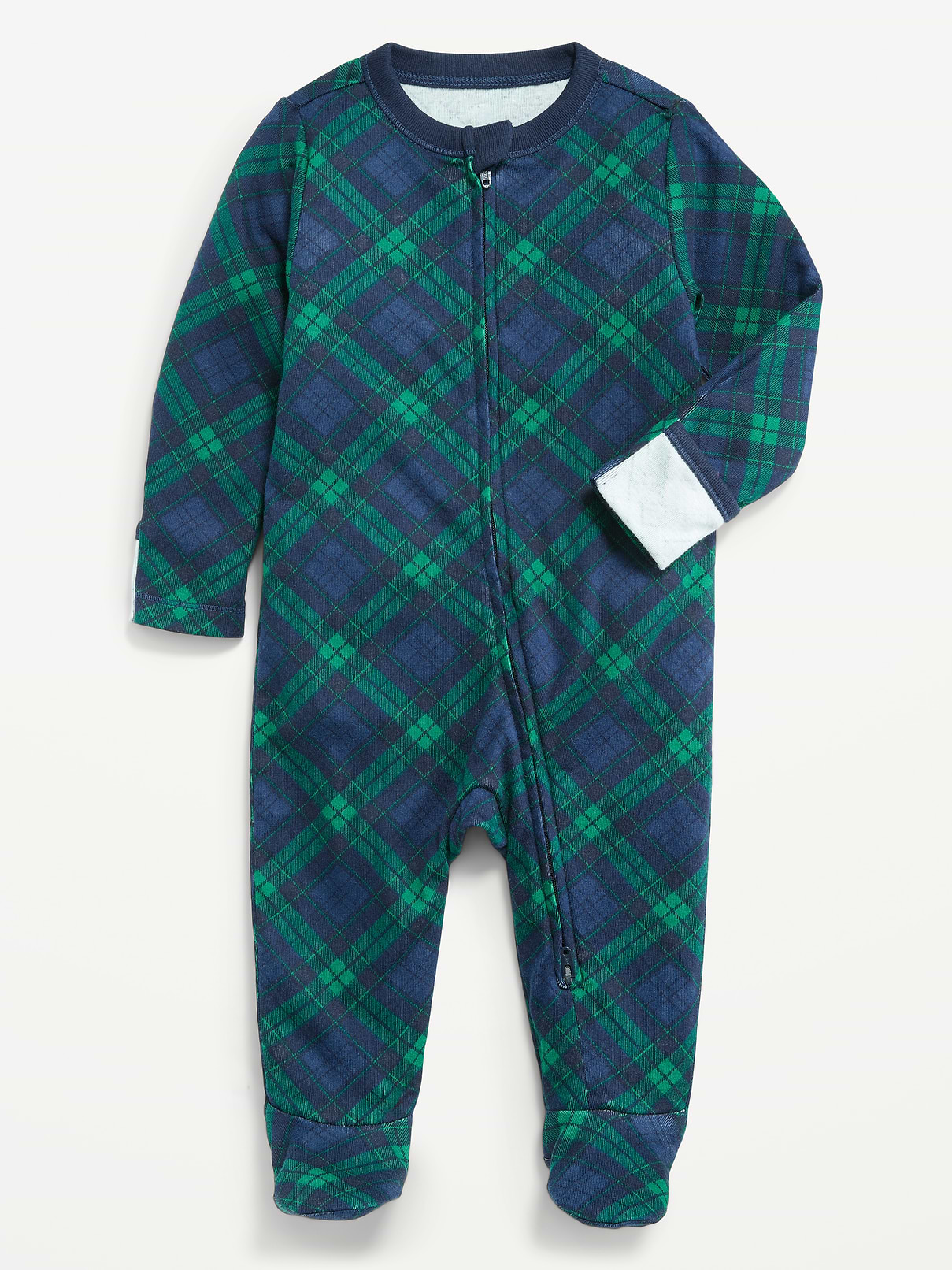 Image number 1 showing, 2-Way-Zip Sleep & Play Footed One-Piece for Baby