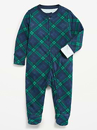 Image number 1 showing, 2-Way-Zip Sleep & Play Footed One-Piece for Baby