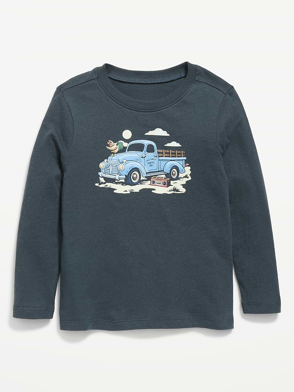 Long-Sleeve Graphic T-Shirt for Toddler Girls