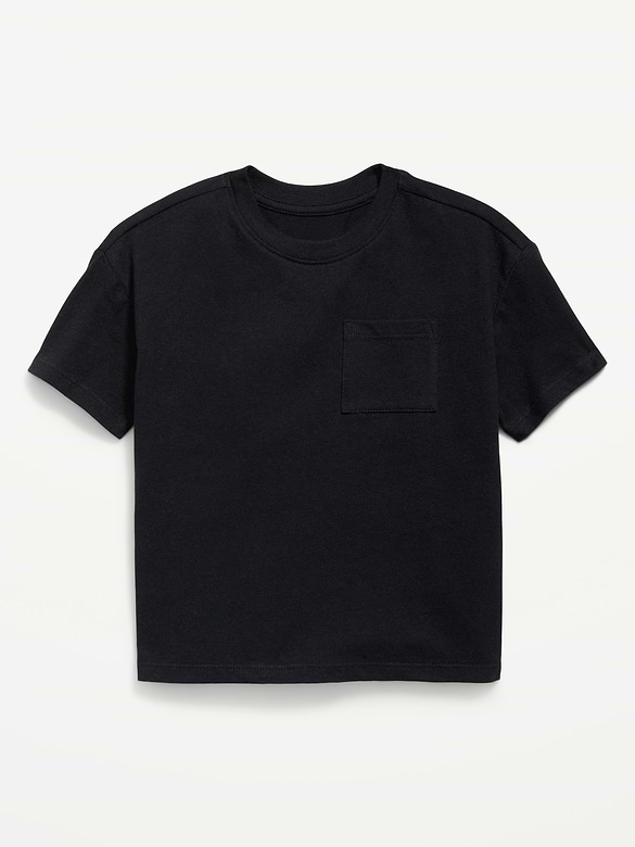 Oversized Short-Sleeve Pocket T-Shirt for Toddler Boys