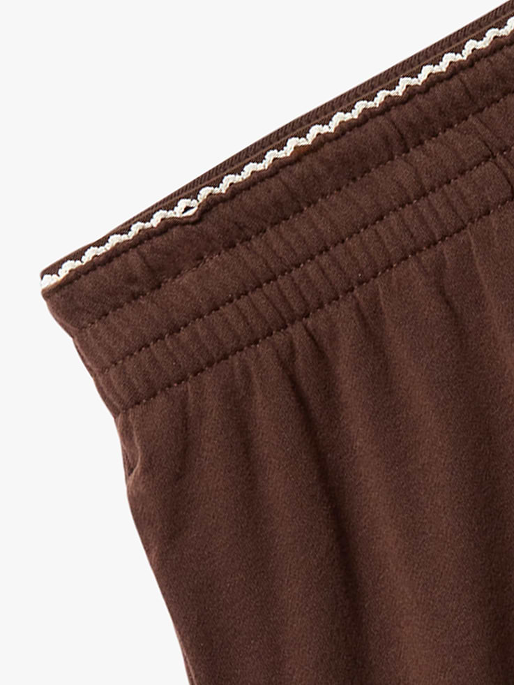 Image number 2 showing, Airy Cotton Terry Mid Rise Picot Shortie