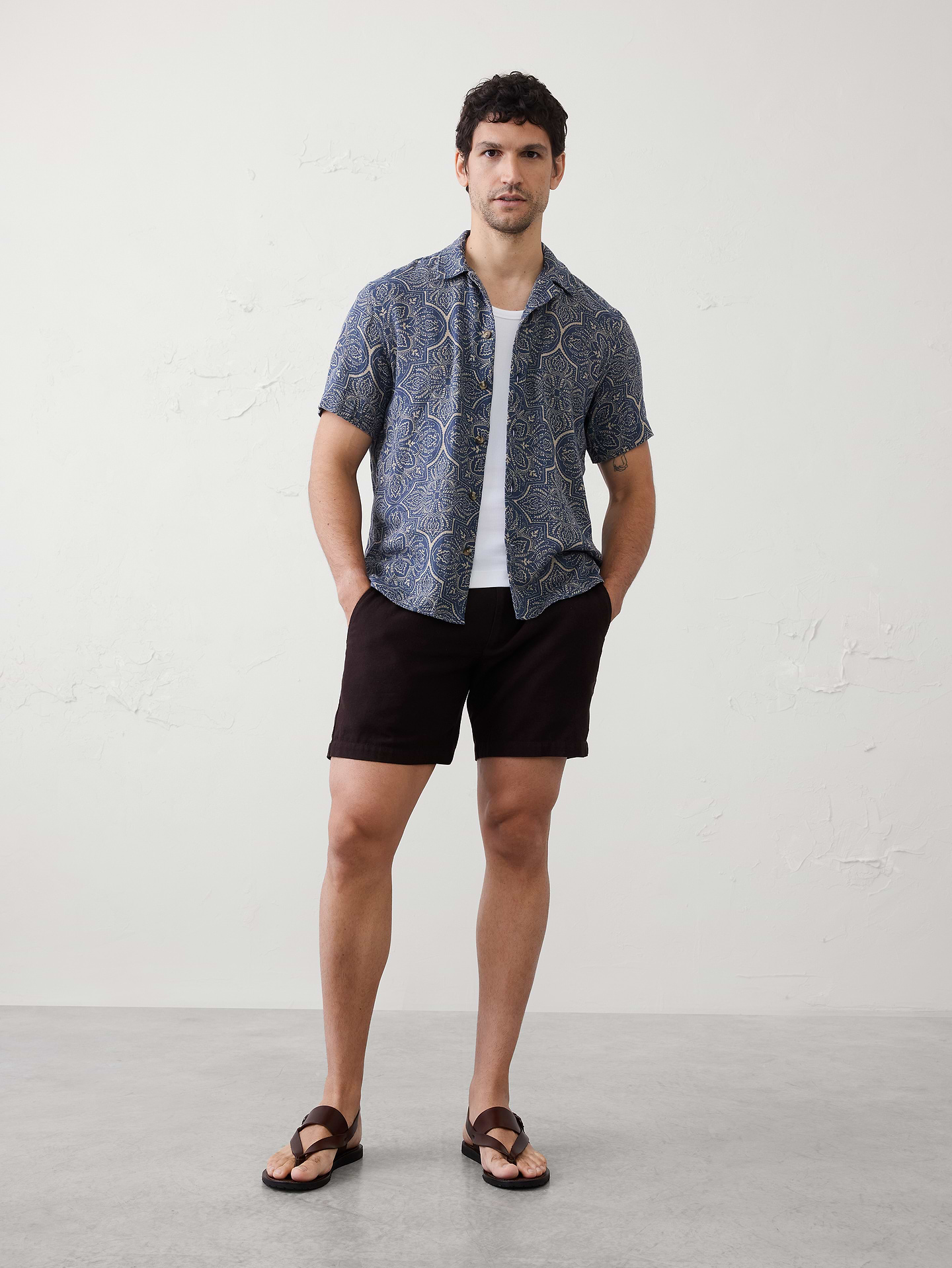 Image number 1 showing, Standard-Fit Coastal Resort Shirt