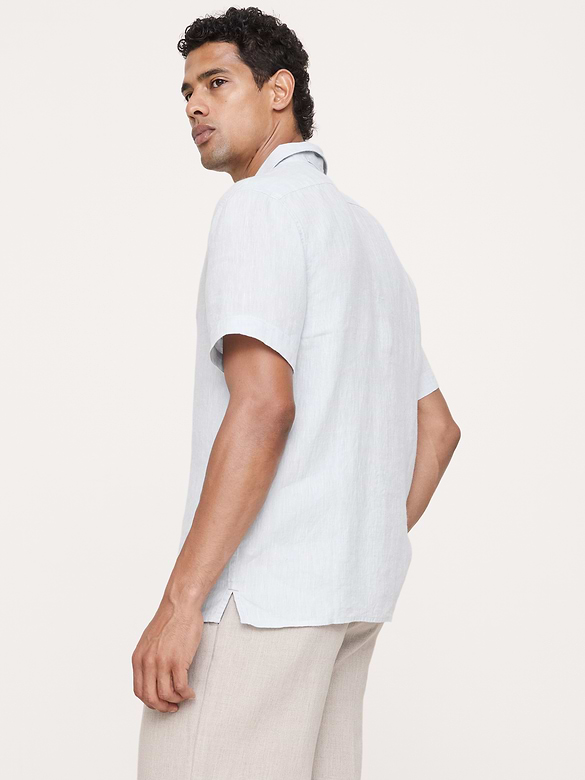 Chemise de vacances à coupe standard en lin