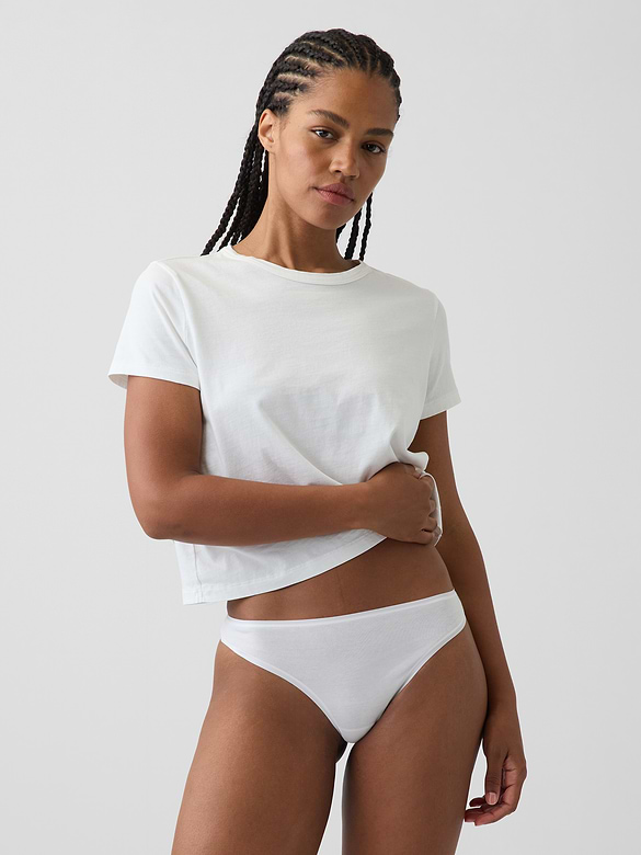 SoftMade Organic Stretch Cotton Thong