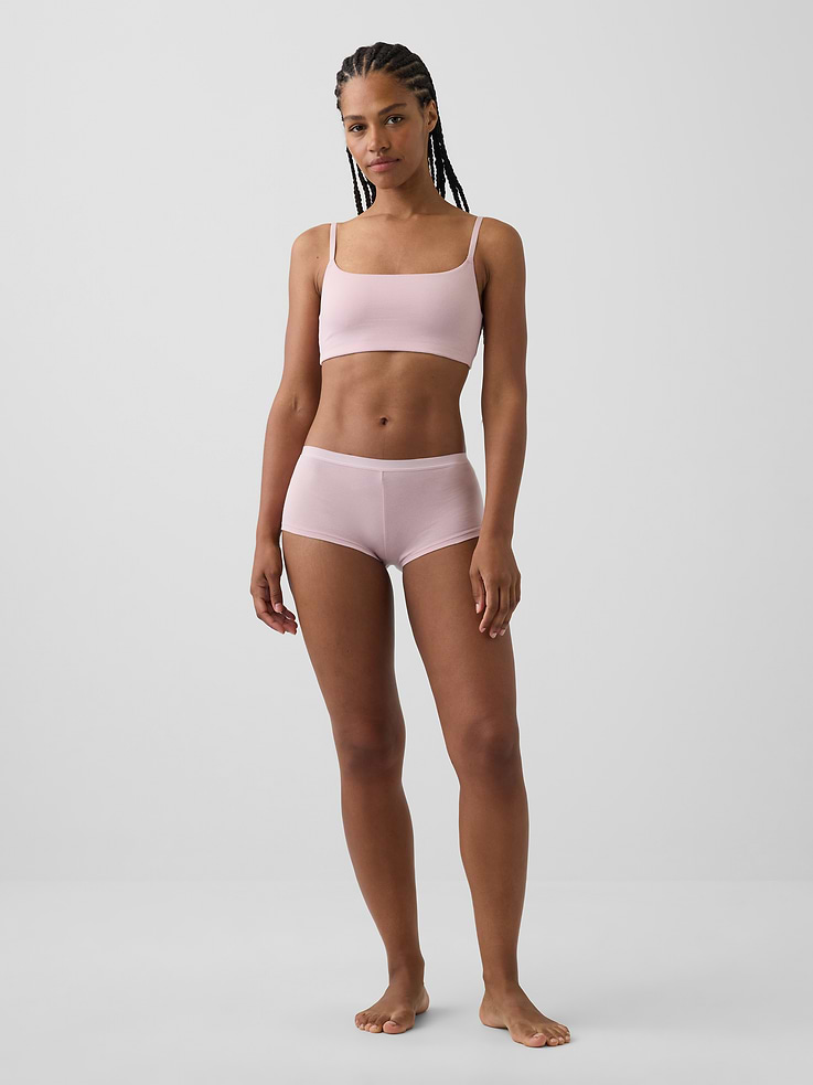 Image number 4 showing, SoftMade Organic Stretch Cotton Shorty